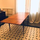 Danish dining table with built-in extension cords