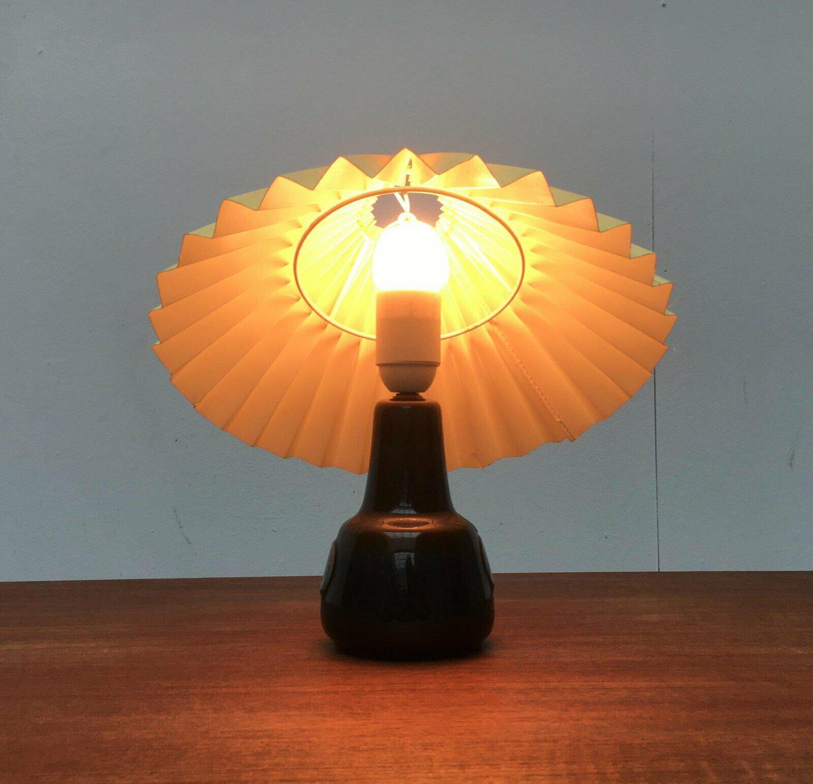 Mid-century Danish ceramic table lamp by Søholm.