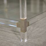 Large coffee table in polymethyl methacrylate 1970s