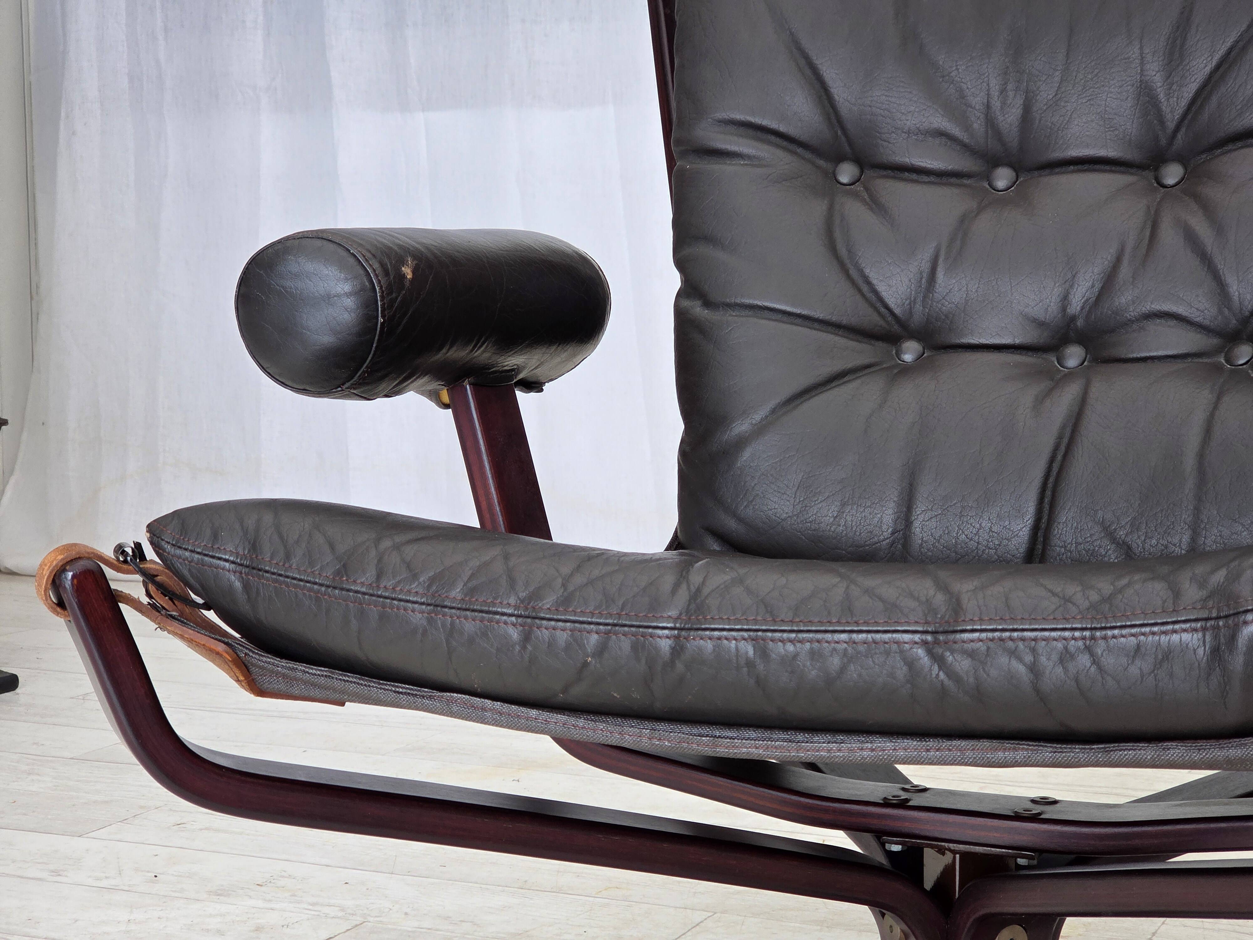 1970s, Norwegian design by Sigurd Ressel, lounge chair model "Falcon".