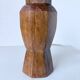 Brutalist walnut table lamp 1950