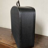 Tartan check suitcase