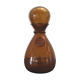 Carafe en verre soufflé  bullé teinte  orangé biot