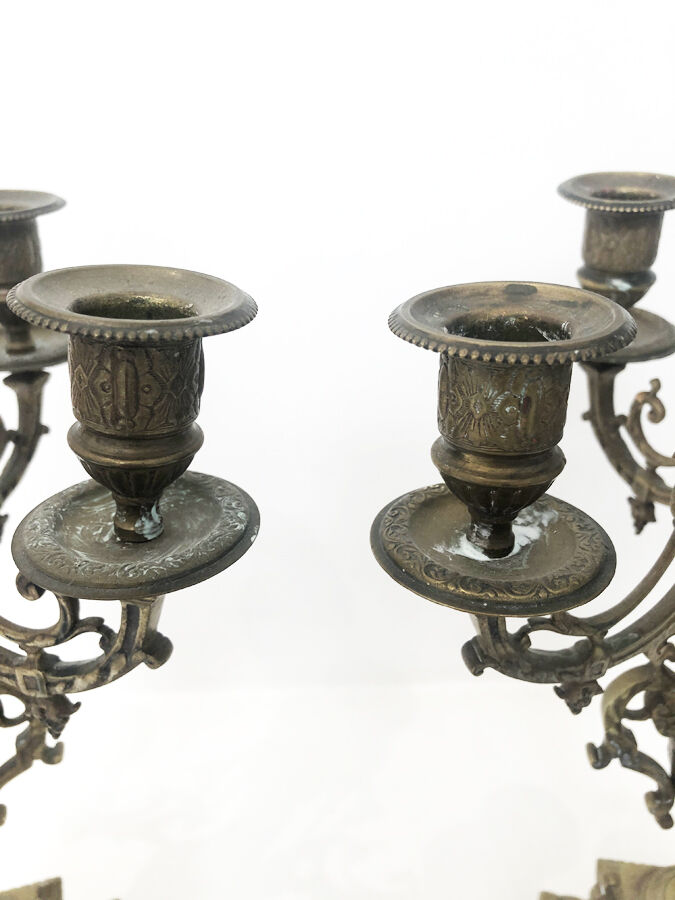 Bronze candelabra, 19th