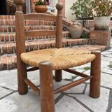 Brutalist chair attributed to Charles Dudouyt