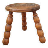 Oak tripod stool