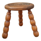 Oak tripod stool