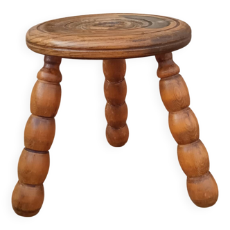 Oak tripod stool
