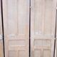 Lot de 5 anciennes boiseries en pin ou portes de séparation