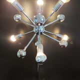 Lampe spoutnik chromée vintage