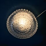 Plafonnier rond en verre ciselé