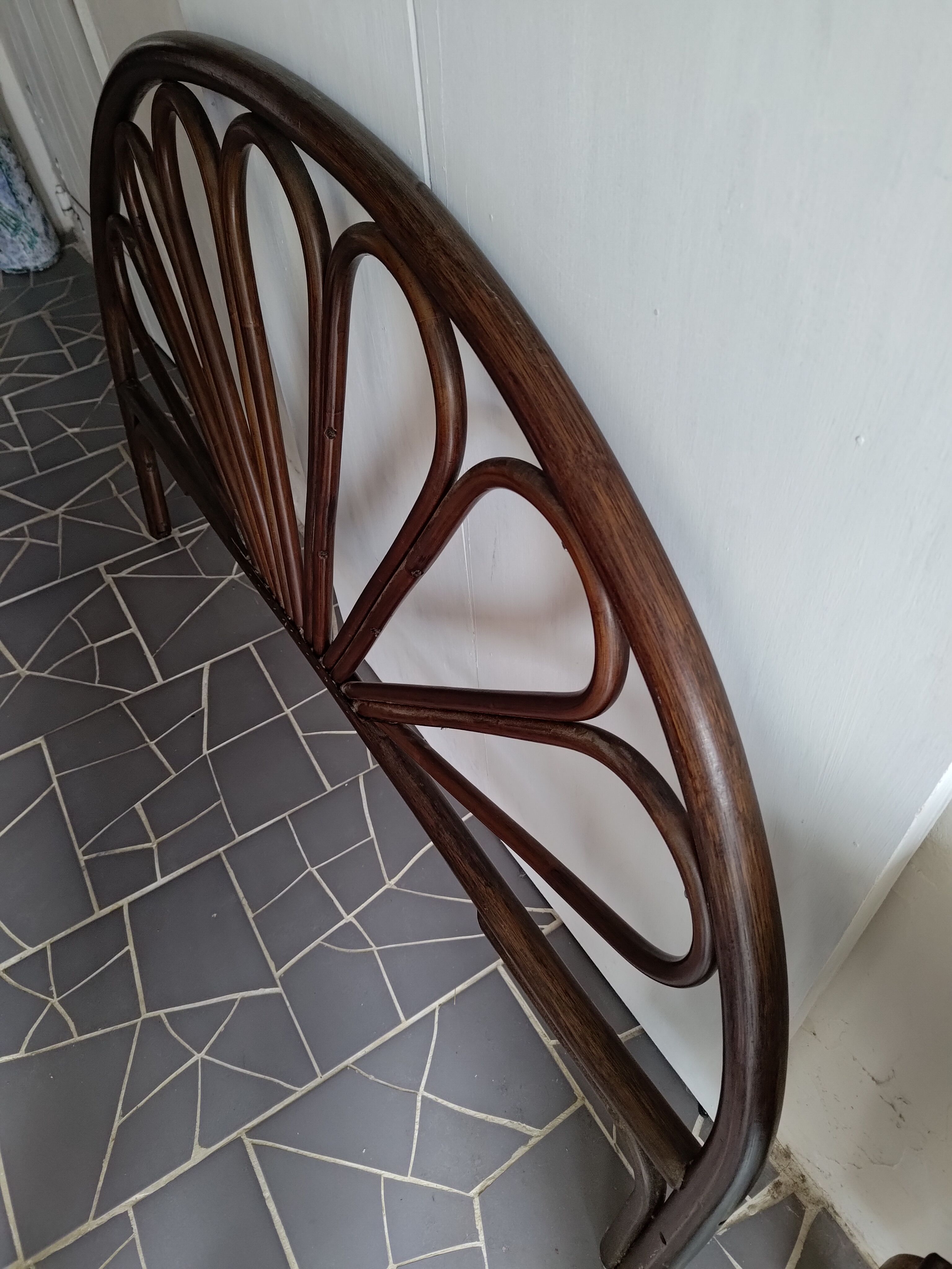 Headboard 140 rattan bamboo