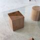 Table basse metaforma en bois et plateau en verre