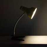 Yellow-green metal table lamp, 1950s.