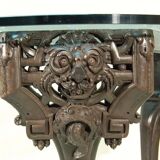 70's Design Table with 19th Century Carved Base