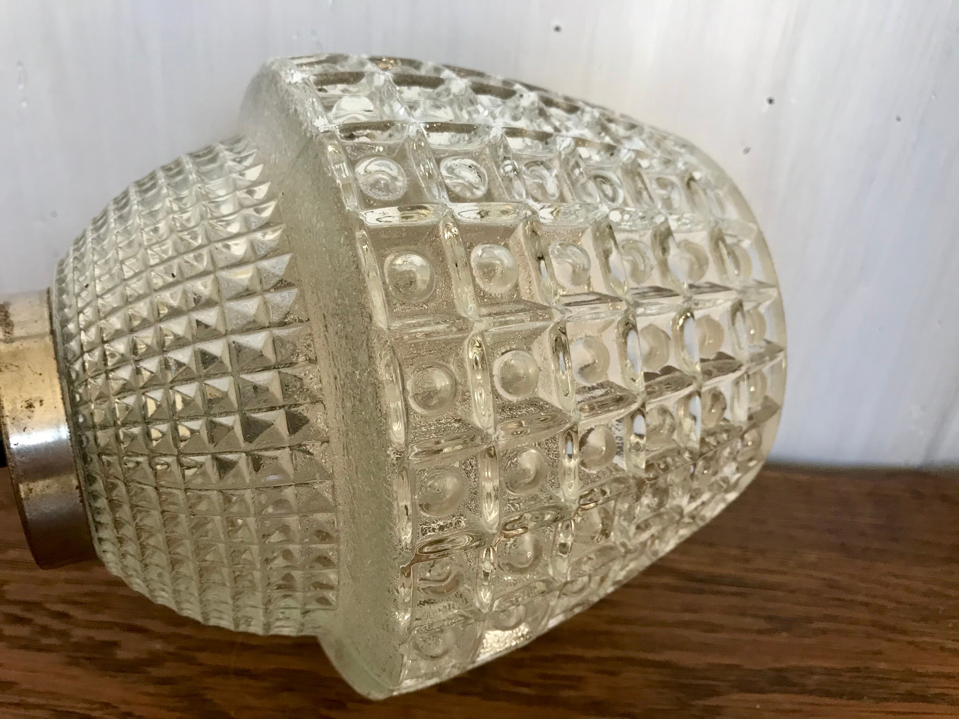 Glass hanging lamp 1960