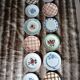 12 mismatched vintage dessert plates