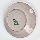 Flat ceramic plate by Robert Picault