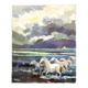 Tableau - Chevaux de Camargue aux Saintes Maries de la Mer