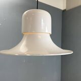 White 'Campana' hanging lamp by Joe Colombo for Stilnovo, Italy 1970s