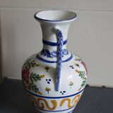 Vase with two handles in Italian ceramic