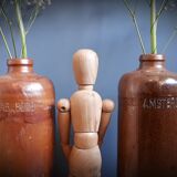 Enamelled stoneware bottle Amsterdam rose