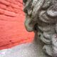 Weathered garden sculpture David concrete bust