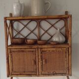 Shelf wall vintage rattan