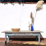Old patinated coffee table