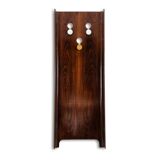 Carlo di Carli. Rosewood veneer coat rack. 1960s.