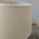 Pair of cracked white Kostka lamps