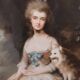 Gainsborough painting poster framed with old frame