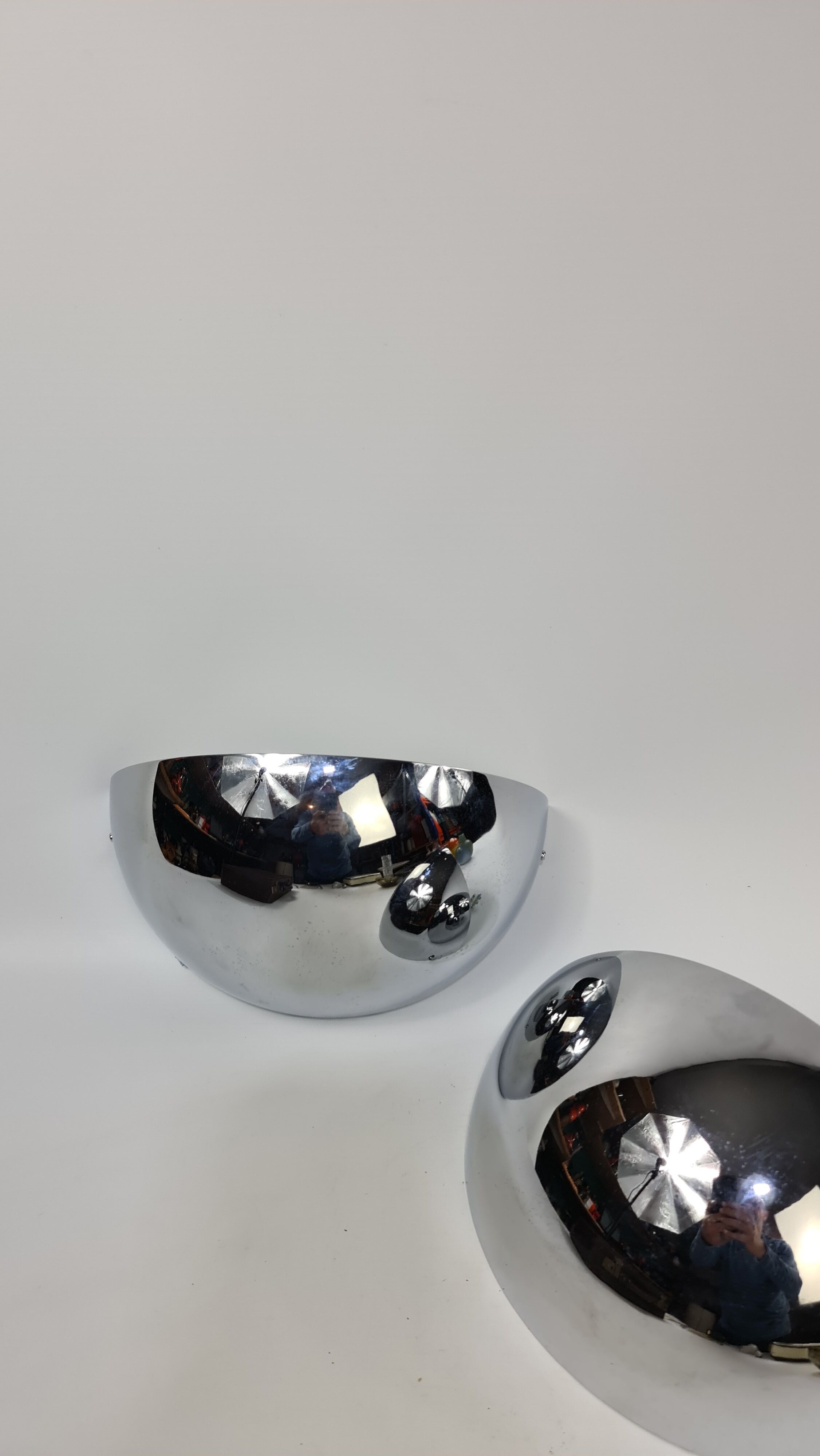 A pair of vintage French design wall lights by SCE France