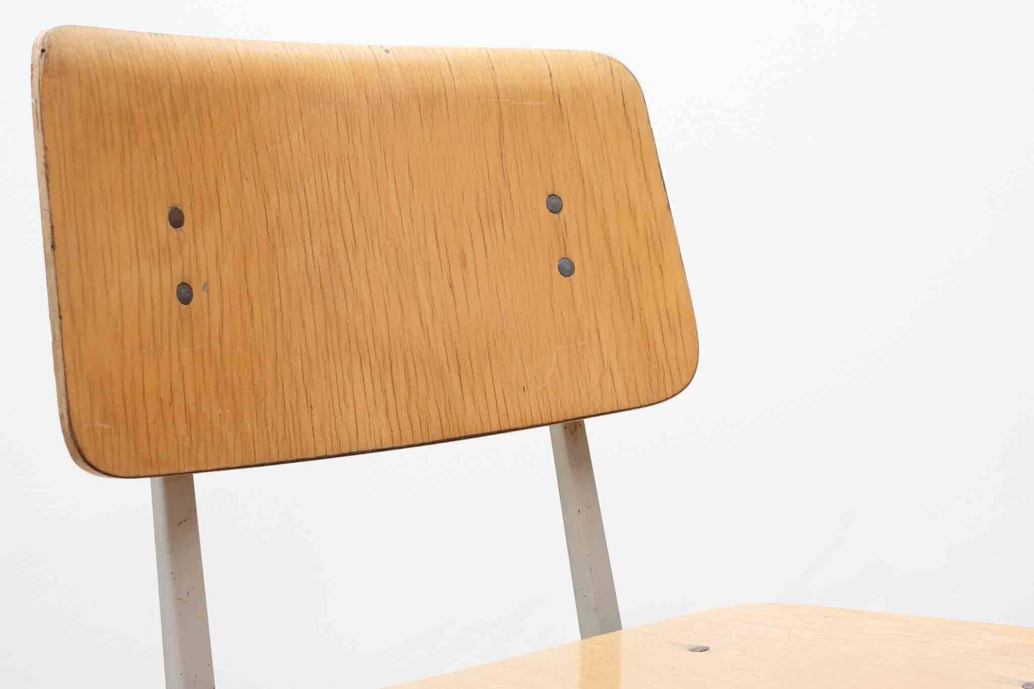 Marko S101 vintage chair in beech and grey