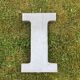 Ten letters sign in zinc material
