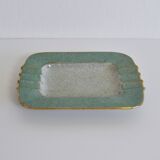 Cendrier, vide poche en porcelaine à glaçure craquelée, années 1940