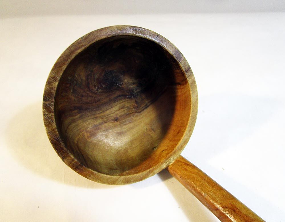 Olive wood ladle