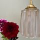 Vintage holophane glass globe lamp
