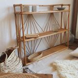 Shelves wicker vintage 100x82cm