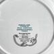 Set de 6 assiettes plates "Elysa", Sarreguemines, 1980-90