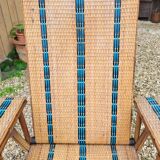 Rattan armchair / chaise longue