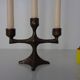 Brutalist Bronze Candleholder, 1960s