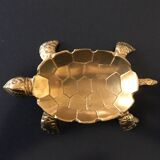 Empty turtle brass pouch