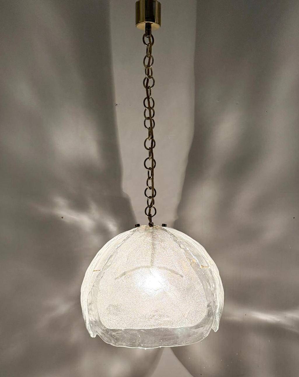 Kaiser Leuchten. Ceiling lamp/pendant lamp, Murano glass, Germany, 1960s.
