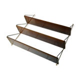 Scandinavian-style metal and solid mahogany, 50s