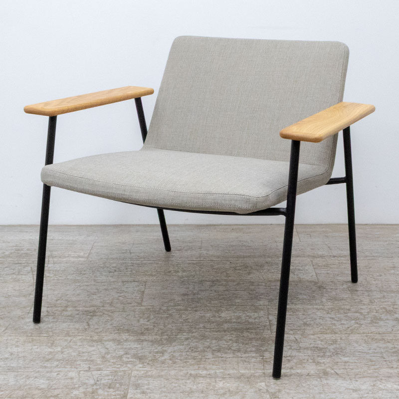 Fauteuil lounge en tissu beige Inclass Xail