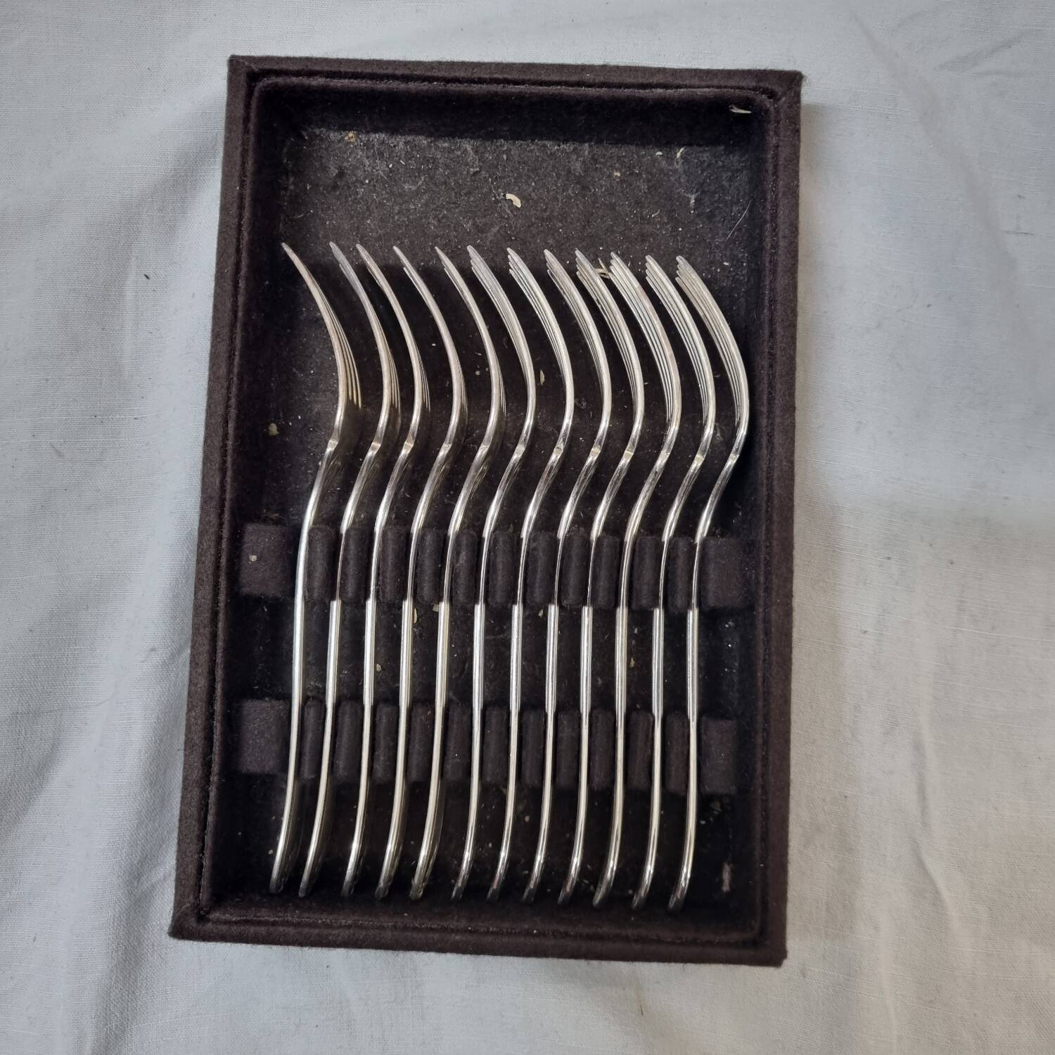 12 Christofle, Malmaison fish forks