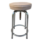 Modernist stool circa 1930 in the style of LC7 by Perriand, Le Corbusier and Jeanneret