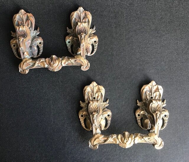 Pair of 19th bronze handles