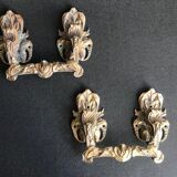 Pair of 19th bronze handles